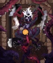 absurd_res ambiguous_fluids anthro anthro_penetrated arm_grab avian belly belly_inflation bird breasts corvid corvus_(genus) daki_woo defeated deity detailed_background digital_media_(artwork) egg egg_implantation eldritch_abomination female fire flaming_hair forced hi_res horn inflation interspecies lady_of_fire_(adlm13) leg_grab male male/female neck_grab oscine oviposition ovipositor ovipositor_in_pussy passerine penetration pseudo_hair questionable_consent rape raven sex solo_focus stomach_bulge submissive submissive_female tentacle tentacle_ovipositor tentacle_penetration tentacle_rape tentacle_sex thigh_grab trapped vaginal_penetration white_eyes wings x-ray x-ray_view