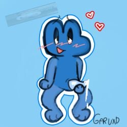 algebralien battle_for_bfb battle_for_bfdi battle_for_dream_island battle_for_dream_island_again bfb bfdi bfdia blue_body blue_skin four_(bfb) garuxd heart heart_symbol object_shows tentacle tentacle_penis ♡