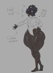 1girls artist_request ass bottom_heavy child_bearing_hips dark-skinned_female dark_skin female hips_wider_than_shoulders huge_ass huge_thighs hyper_thighs leotard mage mantle smile tagme thick_thighs wide_hips wink winking wizard