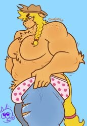 applejack_(mlp) big_penis dapper_little_arts female huge_cock meme penis tagme thick_thighs wide_hips
