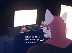 ailurid anthro breadpanda caught_in_the_act father_(lore) father_and_child_(lore) father_and_son_(lore) furniture grandchild_(lore) grandfather_(lore) grandfather_and_grandchild_(lore) grandfather_and_grandson_(lore) grandparent_(lore) grandparent_and_grandchild_(lore) grandson_(lore) group hi_res incest_(lore) male male/male mammal obscured_oral obscured_penetration oral pandesal_(breadpanda) parent_(lore) parent_and_child_(lore) parent_and_son_(lore) red_panda sofa son_(lore) sourdough_(breadpanda) trio