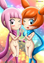 2girls ana_(warioware) big_breasts breasts fraternal_twins incest kat_(warioware) mario_(series) multiple_girls ninja nintendo nipples nude palcomix pussy siblings sister sisters twins wario_(series) warioware wink young yuri yurihaven.com