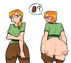 1girls alex_(minecraft) anus ass female lovetopullmicke minecraft nude pussy tagme