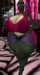 big_breasts breasts cleavage female ferialexonar furry huge_breasts tagme thick_thighs wide_hips