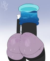 1girls ass big_ass bottom_heavy bubble_butt dat_ass fat_ass female female_only huge_ass large_ass looking_at_viewer looking_back massive_ass png solo thick_ass thick_thighs thunder_thighs underground_(artist) wide_hips