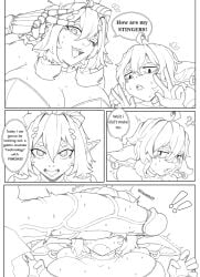 1futa 1girls comic comic_page dialogue dialogue_bubble diplomacyraptor diplomacyraptor_oc dnd dungeons_and_dragons english english_text female futa_on_female futanari goblin goblin_female huge_cock intersex large_breasts limbo_(artist) line_art monochrome pancake_(henrythemoo) pathfinder pathfinder_(oc) penis_awe ringwaldt skadi_(diplomacyraptor) text