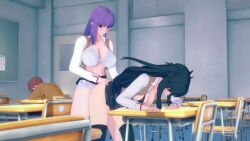 1futa 1girls 3d animated big_breasts futanari koikatsu tagme video