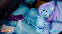 3d_(artwork) after_sex animal_genitalia animal_penis anthro anus areola big_breasts biped blue_body bodily_fluids breasts canine_genitalia canine_penis cum cum_in_vagina cum_inside cum_on_face detailed_background digital_media_(artwork) duo equid equine eyelashes female friendship_is_magic genital_fluids genitals hair hasbro hi_res horn male male/female mammal my_little_pony mythological_creature mythological_equine mythology nipples open_mouth penis pupils pussy reinbou spread_legs spreading thick_thighs tongue tongue_out trixie_(mlp) unicorn vulva