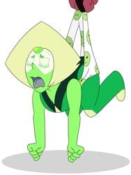 boxer_shorts clothing garnet_(steven_universe) gem_(species) gem_fusion peridot_(steven_universe) shorts steven_universe tagme underwear wedgie