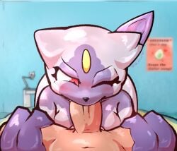 anthro ass desesperadoleon fellatio female generation_2_pokemon generation_8_pokemon genitals hi_res hisuian_form hisuian_sneasel human human_on_anthro interspecies male male/female mammal nintendo oral penile penis pokemon pokemon_(species) regional_form_(pokemon) sex short_stack sneasel