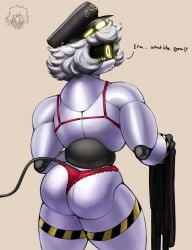 awooga big_ass bra buff crossdressing femboy glitch_productions himbo huge_ass hunk murder_drones n_(murder_drones) panties sexy strong tagme