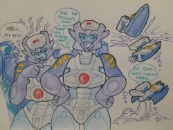 breast_expansion chromia churino6 sweat transformation transformation_sequence transformers transformers_cybertron transformers_g1
