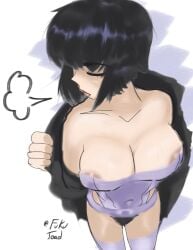 1girls bodysuit fukutoad ghost_in_the_shell kusanagi_motoko medium_breasts solo solo_female