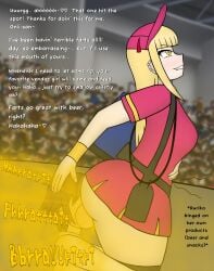 1boy 1girl1boy 1girls ballpark_de_tsukamaete! beer big_ass big_butt biting_lip biting_own_lip blonde_female blonde_hair captions clothed dominant dominant_female fart fart_fetish fart_filter fart_in_mouth farting farting_in_face farting_in_mouth farting_on_another farting_on_face farts feeding_farts female femdom givmestinkygirl gyaru male open_mouth ruriko swallowing_fart swallowing_farts yellow_eyes