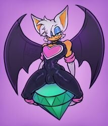 2025 abs absurd_res anthro athletic athletic_anthro athletic_male bat bedroom_eyes blue_eyeshadow bulge emerald_(gem) exposed_chest eyeshadow femboy ftm_crossgender fur gem hair hair_over_eye hi_res looking_at_viewer makeup male male_rouge mammal narrowed_eyes pecs rogue_the_bat_(nikkikaji) rouge_the_bat rule_63 seductive sega skintight_suit solo sonic_(series) sonic_the_hedgehog_(series) uncle_drugoon uncledrugoon white_body white_fur wings