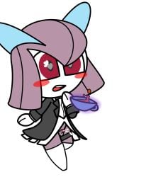alpha_channel balls beverage blush blush_stickers bodily_fluids bow_tie clothing container cum cumshot cup ejaculation gawain_(lunamann) generation_3_pokemon genital_fluids genitals hair heart_eyes heart_symbol hi_res kirlia legband legwear lunamann male nintendo open_mouth orgasm penis pokemon pokemon_(species) purple_hair simple_background small_penis solo spilled_drink stockings suit tea tea_cup teeth telekinesis transparent_background