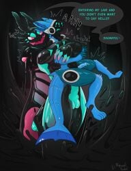 2025 ambush arthropod avian bird captured corruption dialogue drone dronification genitals goo_creature hi_res hive hug insects lair latex lepidopteran liquid_latex machine male moth nokrull_(riggedreded) penis protogen riggedreded surprise toy transformation