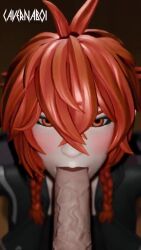 3d audio blowjob cavernaboi dark_lipstick fortnite fortnite:_battle_royale light-skinned_female light-skinned_male loop nix_scarlet_(fortnite) orange_eyes red_hair red_hair_female self_upload tagme video