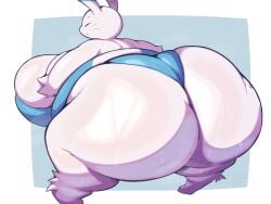 1girls anthro ass beta_pokemon_(species) beta_pokemon_games breasts bunny closed_eyes female female_focus female_only furry game_freak hips hyper hyper_ass hyper_breasts lagomorph lagomorph_humanoid large_ass large_breasts lightmizano panties pokemon pokemon_(species) rabbit shortstack sideboob stevest58244496 thick_thighs thighs underwear warabbit wet_ass white_fur wide_hips