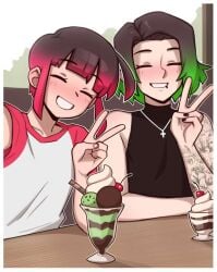 2boys dross emerald_(dross) ruby_(dross) sfw tagme
