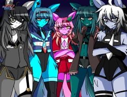 2025 5boys a_mysterious_figure_(horse_race_tests) airiin220 big_thighs black_hair blue_hair comely_material_morning cyan_(horse_race_test) cyberairiin_(airiin220) femboy femboy_only furry furry_male furry_only garbage_bin_(horse_race_tests) girly heterochromia horse horse_race_tests leotard long_hair long_hair_male male male_only multicolored_hair pink_hair pov shorts staring_at_viewer stockings superstitional_realism thick_thighs thighs tie twink white_hair