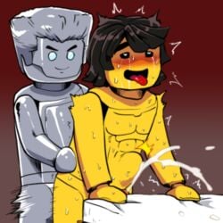 2boys cole_(ninjago) double_penetration erection happy_sex lego male_only multiple_boys ninjago nude penetration penis sex shimotsuki_kitsune stomach_bulge the_lego_group tongue tournament_of_elements_(ninjago) yaoi zane_(ninjago)