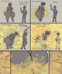 1boy 1girls comic_strip fart_cloud fart_everywhere fart_fetish full_of_gas gassy gassy_female hyper_fart inexorablecompulsio multiple_panels png