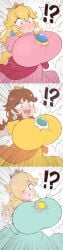 !? big_breasts breast_expansion breast_growth breasts female huge_breasts hyper_breasts kurachi_mizuki mario_(series) massive_breasts nintendo princess_daisy princess_peach princess_rosalina