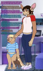 age_difference babysitter bulge cub dasherslash imminent_rape male male/male otter rabbit size_difference young