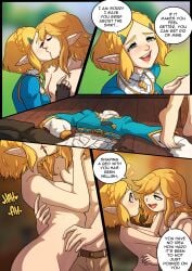 1boy 1girls blonde_hair comic comic_page female kinkymation light-skinned_female light-skinned_male light_skin link male princess_zelda tagme tears_of_the_kingdom the_legend_of_zelda