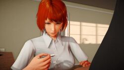 1boy1girl 1girls 3d 3d_(artwork) 3d_animation 3dcg a_house_in_the_rift animated animated animation bob_cut cait caitlin cum cum_in_mouth cum_swallow female female_focus ginger ginger_hair green_eyes handjob jerking jerking_off jerking_off_another jerkingoff jerkingoff_another loop looping_animation masturbating masturbating_other masturbation original original_art original_artwork original_character original_characters red_hair red_hair shirt short_hair straight straight_sex tagme unseen_male_face video video_game video_game_character video_games visual_novel vn white_shirt