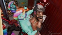 3d against_wall anal animated anthro anthro_penetrating_human big_ass big_penis blender blue_body blue_penis blush bouncing_ass clothes_on_floor clothes_removed domination forced fortnite fortnite:_battle_royale furry gay gay_sex gloves grabbing grabbing_from_behind helmet holding_head horse jiggle jiggling_ass llambro_(fortnite) looking_at_partner male male/male moaning mohawk muscular muscular_male nude outdoors penis pleasured rainbow_hair randomonimusxd shoes shoes_only sound sound_edit steam submissive_male sweat sweating tagme tattoo_on_butt thong unicorn video x-lord x-lord_(fortnite) yaoi