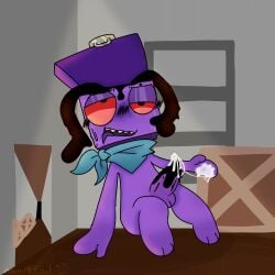 anthro boxten_(dandy's_world) boxten_(dandys_world) cum dandys_world dick gooner gooning jerking jorkin_it male_only masturbating masturbation stroking stroking_penis twisted_boxten_(dandy's_world)