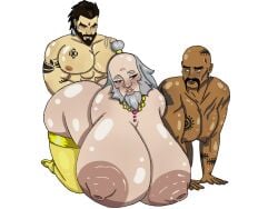 bara bottom_dad busty_boy daddy drag_makeup drag_queen fag_daddy faggot_daddy femdaddy gay gem heels huge_ass huge_breasts huge_butt huge_cock huge_cock huge_nipples huge_thighs iroh male male_only male_with_breasts original_character slutty slutty_daddy stockings tattoo yaoi