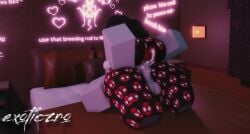 1boy 1girls 3d bedroom bedroom_sex cum cum_drip cum_on_ass cum_on_body dummy_(roblox) exoticzro female male oksokachow roblox roblox_avatar robloxian self_upload slut tagme