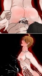 2_penises childe_(genshin_impact) genshin_impact male male_only milk monster_cock penis tartaglia_(genshin_impact) womb yaoi zhongli_(genshin_impact)