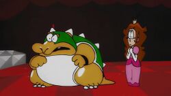 1boy 1girls animated armpits bad_end black_lipstick bondage bowser brown_hair castle earth explosion female game_over hanged implied_spanking indoors laughing lingerie looking_at_watch looking_shocked looking_uncomfortable looking_unpleasured male mario_(series) mascara mascara_running mascara_smear mascara_tears pink_dress princess_peach restrained screaming shrug silhouette space spanking stubble super_mario_bros. super_mario_bros._3 suspended tanooki tanuki_ears tanuki_girl tanuki_humanoid tanuki_tail transformation waiting whipping xandrecos