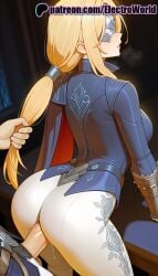 1boy 1girls 2025 ai_generated artist_name ass blonde_hair cock dick duchess_(nightreign) elden_ring elden_ring_nightreign electroworld female grabbing_another's_hair hi_res high_quality high_resolution highres long_hair patreon patreon_username penis stable_diffusion straight uncensored watermark
