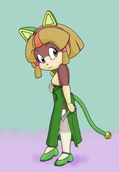 1girls 2006 anthro breasts brown_fur cat dress feline female francine_manx fur furry mammal nipples otama samurai_pizza_cats solo tagme tail