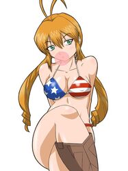 american_flag american_flag_bikini bikini bubble bubble_gum color legs_crossed monica_adenauer swimsuit yakitate!!_japan