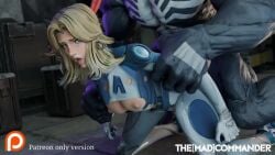 animated backshots blonde_hair cuckold cuckolding doggy_style doggy_style holding_arm holding_arms holding_hands invisible_woman monster monster_girl ntr patreon sex sue_storm tagme themadcommander venom_(marvel) video