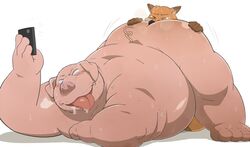 anal ass canine eto1212 fox furry male mammal obese oral overweight pig porcine rimming sex yaoi