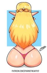 a_link_between_worlds ass ass_focus bimbo blonde_female blonde_hair bubble_butt nintendo princess_zelda sparkietheartist the_legend_of_zelda zelda_(a_link_between_worlds)