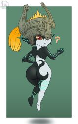 ass female female_focus female_only grossyjpeg imp imp_midna midna nintendo orange_hair question_mark solo solo_female the_legend_of_zelda the_legend_of_zelda:_twilight_princess