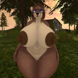 big_ass big_breasts breasts bubble_butt cleavage female ferialexonar furry furry_female huge_ass huge_breasts nipples tagme thick_thighs wide_hips