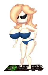 1girls bikini bmasterad female_only gigantic_breasts hand_on_hip huge_breasts knick_knack mario_(series) nintendo pixar png princess_rosalina princess_rosalina_(cosplay) smile sunglasses sunny_miami super_mario_galaxy tagme