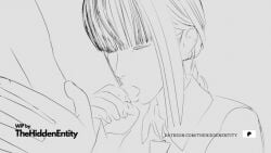 animated animated braid chainsaw_man fellatio female makima_(chainsaw_man) oral penis ponytail straight thehiddenentity