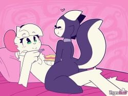 1boy adorable consensual cute eating_food evelyn_(whygena) female femboy furry reggie_(whygena) sound straight tagme video wholesome wholesome_sex whygena