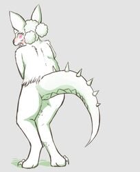 draconicmentalist dragon embarrassed feline female hair hybrid mammal nude original_character pussy solo