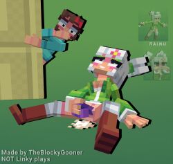 2girls 3d 3d_(artwork) accurate_art_style alternate_version_available breasts cubic_body cubic_breasts dildo dildo_in_pussy dildo_masturbation female female_only linky_playz masturbation mcyt minecraft minecraft_youtubers molly_(linky_playz) oc orgasm original_character pussy raimu_(linky_playz) squirting tagme theblockygooner watching youtube youtuber youtubers